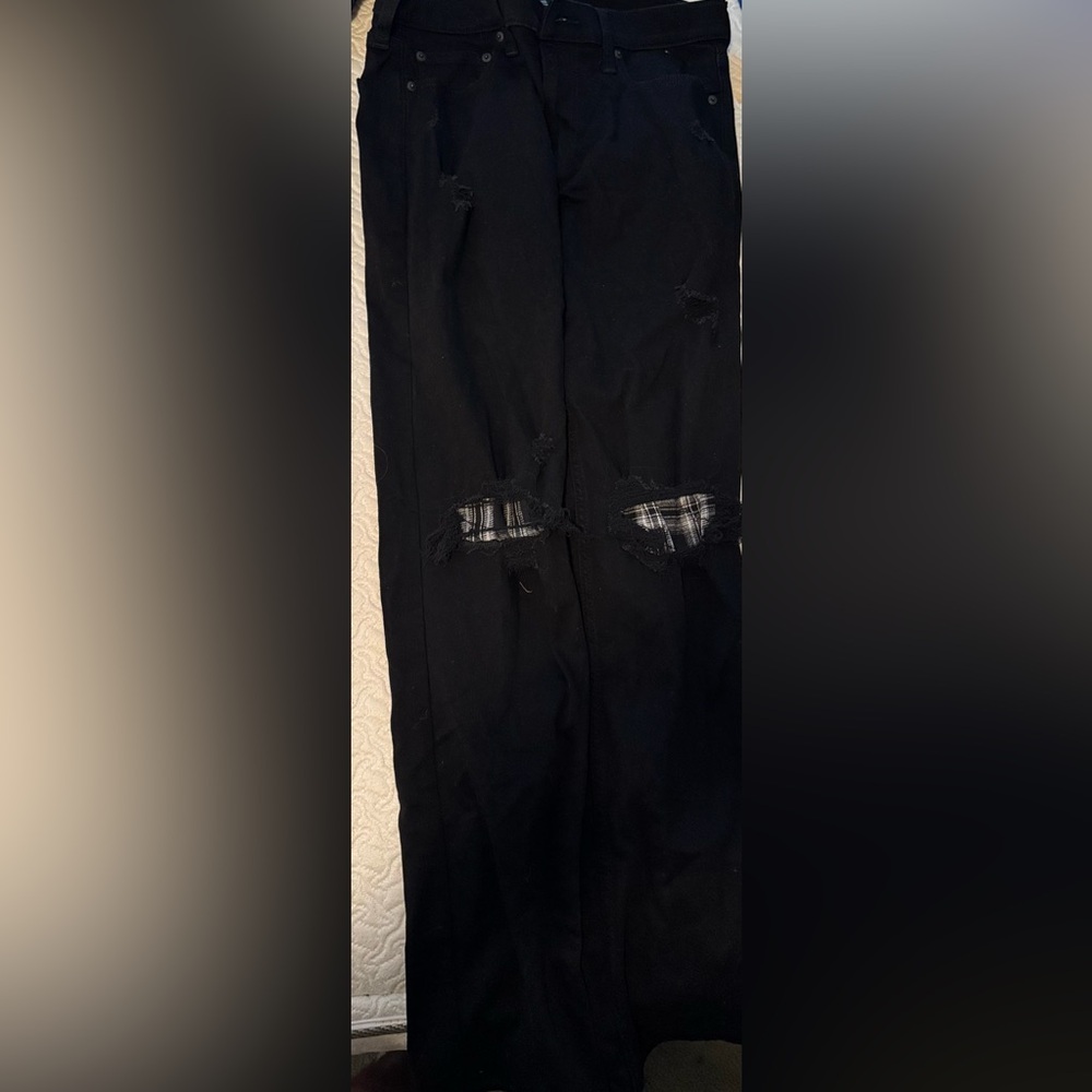 Hollister Men's Black Slim Straight Jeans